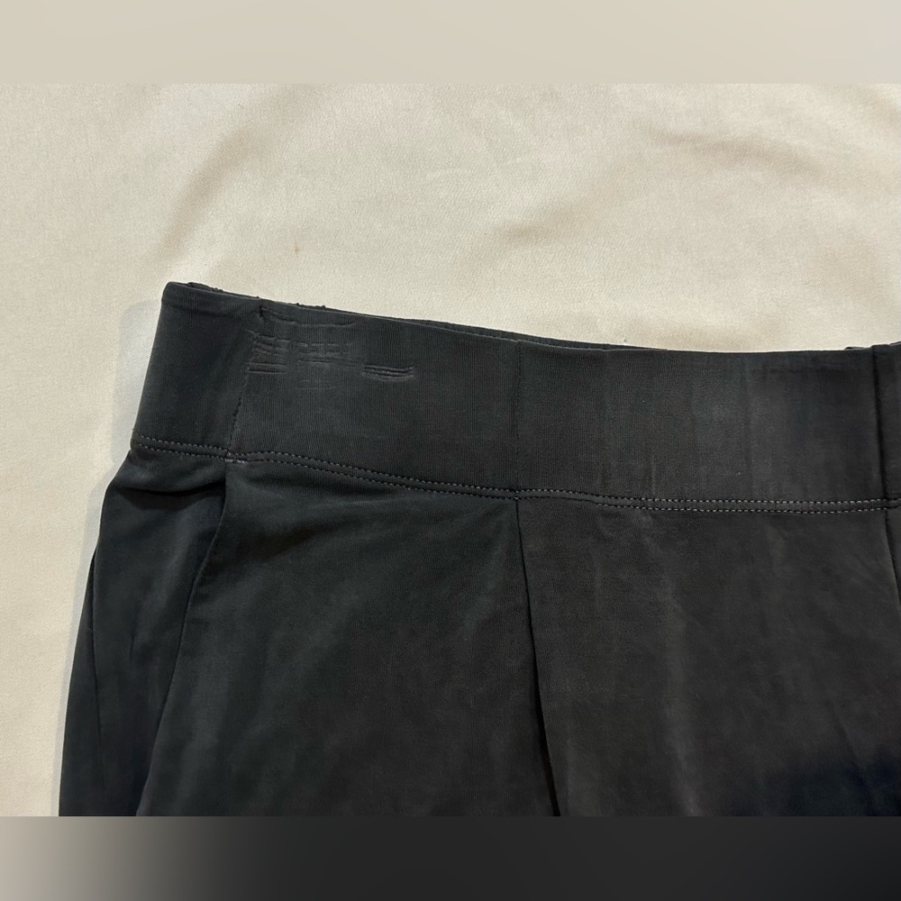 Eileen Fisher Cupro Knit Wide-Leg Pleated Pants - Picture 11 of 14
